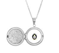 no/no Collana con medaglione a forma di pinguino, ecologica, ideale come regalo di compleanno