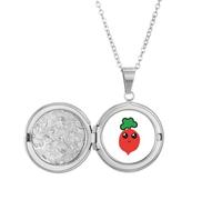 no/no Collana con medaglione a forma di ravanello in stile cartone animato, ideale come regalo di compleanno