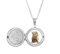 no/no Collana con medaglione con scritta "Gods thunder thr authority", idea regalo per compleanno