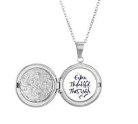 no/no Collana con medaglione con scritta "Thank You Special Year" (lingua italiana non garantita)