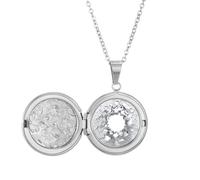 no/no Collana con medaglione decorativo a muro rotto, ideale come regalo di compleanno