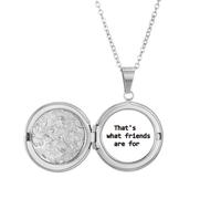 no/no Collana con medaglione dell'amicizia con scritta "That's Friend" (lingua italiana non garantita)