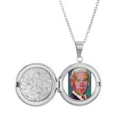 no/no Collana con medaglione per il presidente americano degli Stati Uniti d'America, idea regalo di compleanno