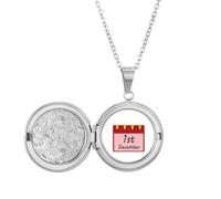 no/no Collana con medaglione per la prevenzione dell'AIDS e per la prevenzione delle malattie, idea regalo per compleanno