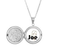 no/no Collana con medaglione raffigurante il presidente degli Stati Uniti, Joseph con profilo artistico, idea regalo di compleanno