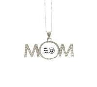 no/no Collana con scritta "Goodbye Expression Beauty Meet", regalo per la festa della mamma, nonna, regalo di compleanno, Medio