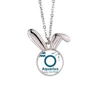 no/no costellazione destino compleanno celebrazione coniglio collana ciondolo coniglietto animale gioielli regalo