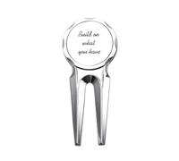 no/no Costruisci su quello che hai Inspirational Golf Divot Tool Strumento di riparazione per marcatori per palline da golf