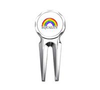 no/no Differenza di genere e identità arcobaleno uguaglianza Golf Divot Tool Golf Marker Strumento di riparazione