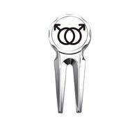 no/no Differenza di genere Identificazione Maschio Uguaglianza Golf Divot Tool Golf Marker Strumento di Riparazione