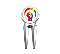 no/no Differenze di genere intorno Rainbow Equality Golf Divot Tool Golf Marker Strumento di riparazione
