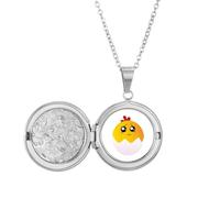 no/no Egg Injustice - Collana con medaglione a forma di cartone animato, ideale come regalo di compleanno