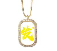 no/no en cinese ricchezza congratulazioni implicazione collana pendente diamante cristallo gioielli d'oro