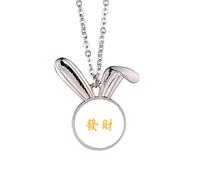 no/no en contorno implicazione festiva prosper collana coniglio ciondolo coniglietto animale gioielli regalo