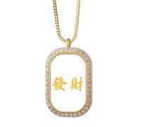 no/no en contorno implicazione festiva prosper collana pendente diamante cristallo gioielli d'oro