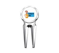 no/no Father Day Great Silence Art Deco Fashion Golf Divot Tool Golf Marker Strumento di riparazione
