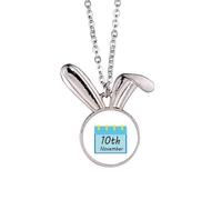 no/no Feast World Youth Day Truth Rabbit collana ciondolo coniglietto animale gioielli regalo