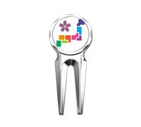 no/no Fiore giapponese simboleggia la cultura dello sport Golf Divot Tool Golf Marker Strumento di riparazione