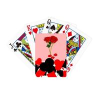 no/no Gioco classico della carta da gioco del poker di simbolo di San Valentino della rosa gialla di maggio