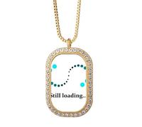 no/no Gioielli dorati di cristallo del diamante del pendente della collana del buffer continuo del carico infinito