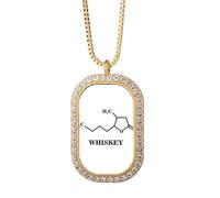 no/no Gioielli dorati di cristallo del diamante del pendente della collana dell'acqua di dieta alcolica della struttura di controllo