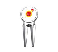 no/no Gli amanti amano solo art deco moda Golf Divot Tool Golf Ball Marker Strumento di riparazione