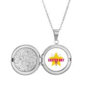 no/no Happy Easter Day Return Art Deco Fashion medaglione collana tenere immagine gioielli regalo di compleanno