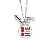 no/no I Am From El Salvador Art Deco Fashion Coniglio Collana Ciondolo Coniglio Animale Gioielli Regalo