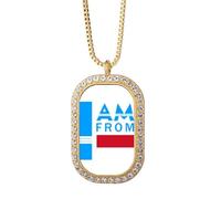 no/no I am from indsia art deco moda collana pendente diamante cristallo gioielli d'oro