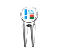 no/no I Am From Madagascar Art Deco Fashion Golf Divot Tool Golf Marker Strumento di riparazione