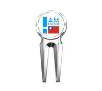 no/no I Am From Myanmar Art Deco Fashion Golf Divot Tool Golf Marker Strumento di riparazione