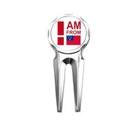 no/no I Am From Samoa Art Deco Fashion Golf Divot Tool Golf Marker Strumento di riparazione