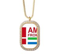 no/no I am from sierra le art deco moda collana pendente diamante cristallo gioielli d'oro