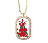 no/no Il festival celebra gli alberi laici collana ciondolo diamante cristallo gioielli d'oro