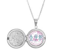 no/no Imperatore Moglie Cina Cervo Antico Modello Locket Collana Tenere Immagine Gioielli Regalo di Compleanno