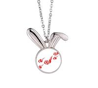 no/no Implication Happy Better Life - Collana con ciondolo a forma di coniglietto, idea regalo