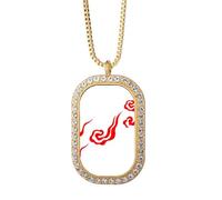 no/no Implicazione Happy Better Life Collana Ciondolo Diamante Cristallo Gioielli Dorati