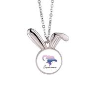 no/no Insist Diligence Taurus Art Deco Fashion Coniglio Collana Ciondolo Coniglio Animale Gioielli Regalo
