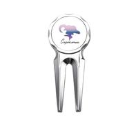 no/no Insist Diligence Taurus Art Deco Fashion Golf Divot Tool Strumento di riparazione per palline da golf
