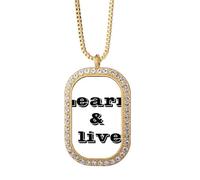 no/no Learn Life - Collana con ciondolo a forma di coordinata, con diamanti e cristalli, colore: oro