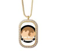 no/no Life was like a box of chotes - Collana con ciondolo in cristallo dorato