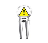 no/no Logo Warning Art Deco Fashion Golf Divot Tool Golf Marker Strumento di riparazione