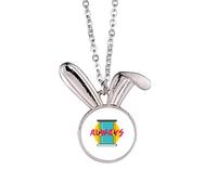 no/no Lover Love The Only Romance - Collana con ciondolo a forma di coniglietto, idea regalo