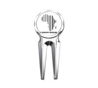 no/no Mappa Continente Africano Nero Golf Divot Tool Golf Marker Strumento di Riparazione