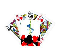 no/no mappa italia eu barcellona Simbolo Poker Carte da Gioco Classico