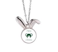 no/no mas Bear - Collana con ciondolo a forma di coniglietto in stile Art Deco