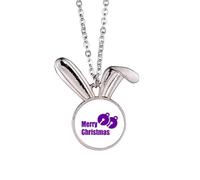no/no mas Bells - Coppia di collane con ciondolo a forma di coniglio, idea regalo