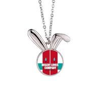 no/no Misery Loves Company - Collana con ciondolo a forma di coniglietto, stile Art Déco, idea regalo