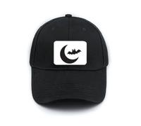 no/no Moon Bat Happy Fear Cappello da baseball classico regolabile nero per Halloween