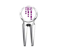 no/no Morse Code Care Dot-line Rappresentazione Golf Divot Tool Golf Marker Strumento di riparazione